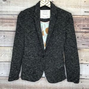 Anthropologie Cartonnier Dashes Knit Blazer S